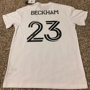 Adidas Miami Inter FC David Beckham jersey men’s size L white soccer.